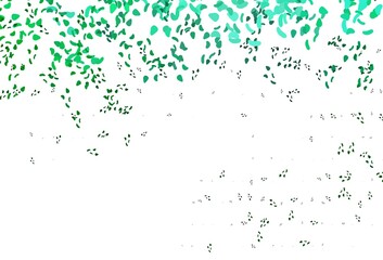 Light Green vector template with memphis shapes.