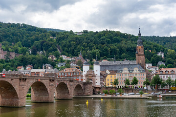 Obraz premium view of the historic old town of Heidelberg