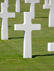 Luxembourg, Luxembourg on July 21, 2020; Graves in the American mlitary cemetary in Luxembourg