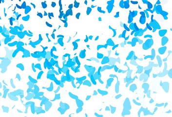 Light BLUE vector background with abstract forms.