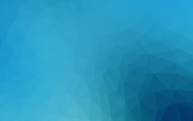 Fototapeta premium Light BLUE vector shining triangular background. Triangular geometric sample with gradient. Completely new design for your business.