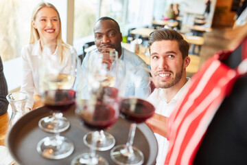 Guests Bistro are served by a waitress