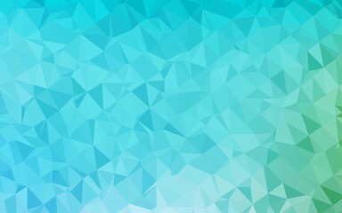 Obraz premium Light Blue, Green vector polygonal pattern. Colorful illustration in abstract style with gradient. Elegant pattern for a brand book.