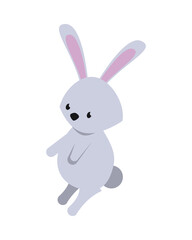 cute rabbit easter season character