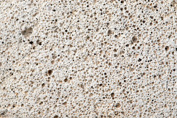 Surface of a porous substance, pumice