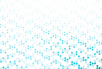 Light BLUE vector cover with spots.