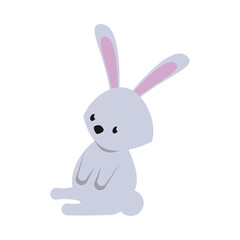 cute rabbit easter season character