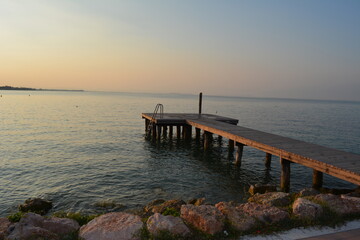 Obraz premium pier at sunset