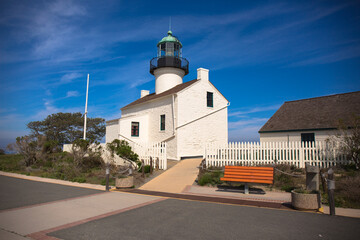 Fototapeta na wymiar Old Point Loma Lighthouse, Cabrillo National Monument, San Diego, California, USA