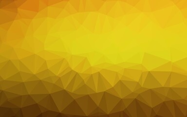 Light Orange vector blurry triangle texture. Brand new colorful illustration in with gradient. Completely new template for your business design.