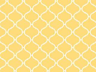 コラベルタイル　シームレスパターン　モザイクタイル　北欧　イエロー