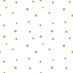 baby colorful confetti on white