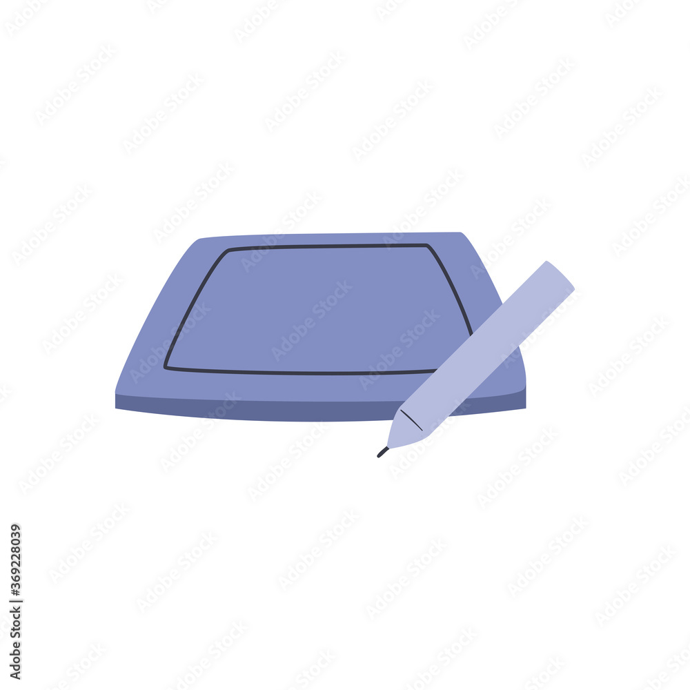 Aufkleber design board with pen line and fill style icon vector design