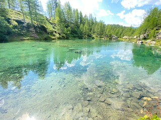 lake in the mountains
