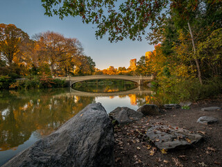 Bow bridge in late autumn