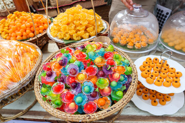 fruit candy in a market