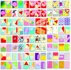 Trendy cards design . Minimal modern style . Geometric pattern . Motion wallpaper element. For web and mobile app, paper art , brochure , poster, booklet