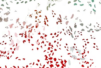 Fototapeta premium Light Green, Red vector template with memphis shapes.