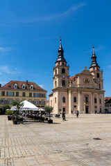 Obraz premium view of the historic baroque market square in Ludwigsburg
