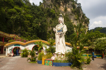 Ling Sen Tong, Temple cave, is located at the foot of a limestone hill in Ipoh, Perak, Malaysia © hectorchristiaen