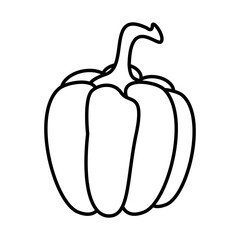 pepper healthy vegetable isolated style icon