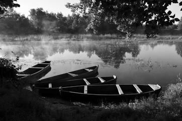 boat on the lake
