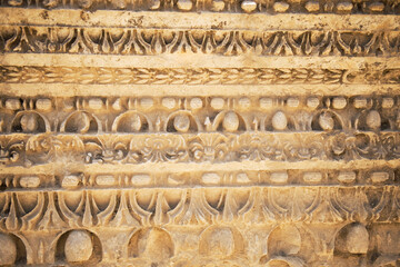 Pattern, bas-relief carved on stone, ancient Greek stone architecture