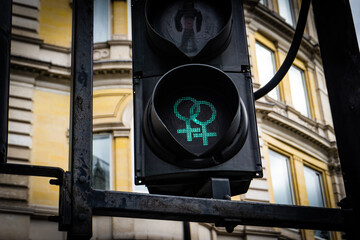 traffic light in the city