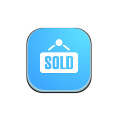 Sold Sign -  Button