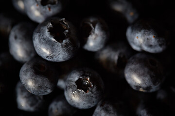 blackberry on plate. mixed fruits
