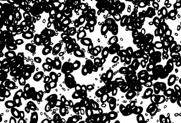 Black and white vector layout with circle shapes.