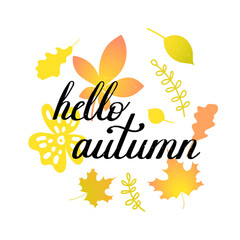 Fototapeta na wymiar Hello autumn
