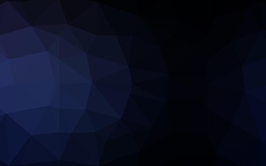 Fototapeta premium Dark BLUE vector low poly texture. A vague abstract illustration with gradient. Brand new style for your business design.