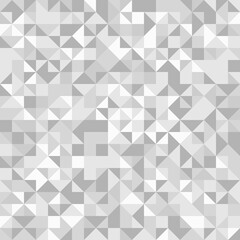 Geometric vector pattern with gray triangles. Geometric modern ornament. Seamless abstract background