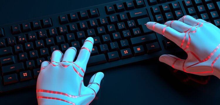 Artificial intelligence controlling a computer.