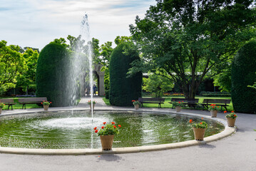 the beautiful grounds of the Wilhelma zoological and botanical gardens in Stuttgart