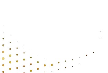 Light Yellow, Orange vector pattern with spheres.