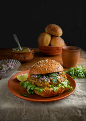 vegan burger