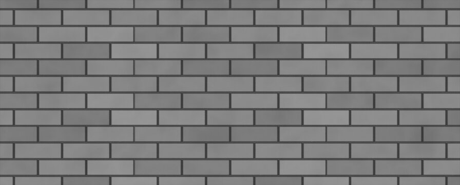 Empty brick wall with grey color  with copy space. Beautiful brick wall grey color on blank background. Royalty high-quality free stock photo image of blank, empty brick background for design texture