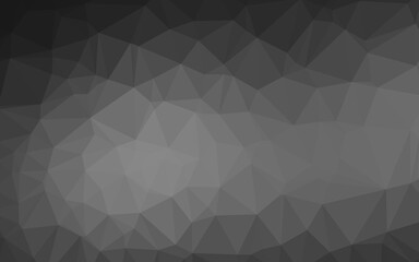 Dark Silver, Gray vector shining triangular pattern. A completely new color illustration in a vague style. Polygonal design for your web site.