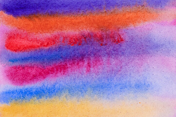Abstract bright watercolor painted background.