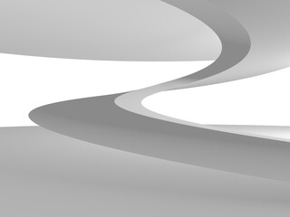 Illuminated corridor interior design. Empty Room Interior Background