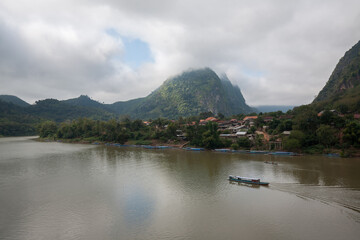 Landscape of Nong Khiaw, Laos