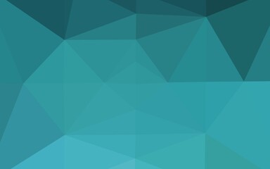 Light BLUE vector abstract mosaic background. Modern geometrical abstract illustration with gradient. Polygonal design for your web site.