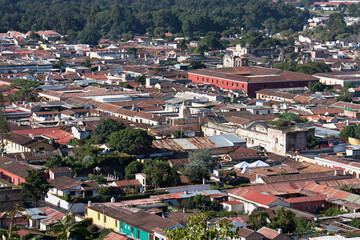 Antigua Guatemala, center at sunny day