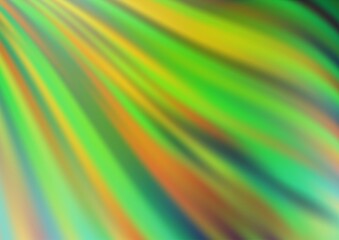 Light Green vector template with bent lines. Creative illustration in halftone marble style with gradient. A completely new template for your business design.