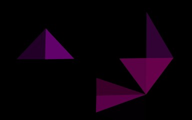 Dark Purple vector polygon abstract layout. Brand new colorful illustration in with gradient. Elegant pattern for a brand book.