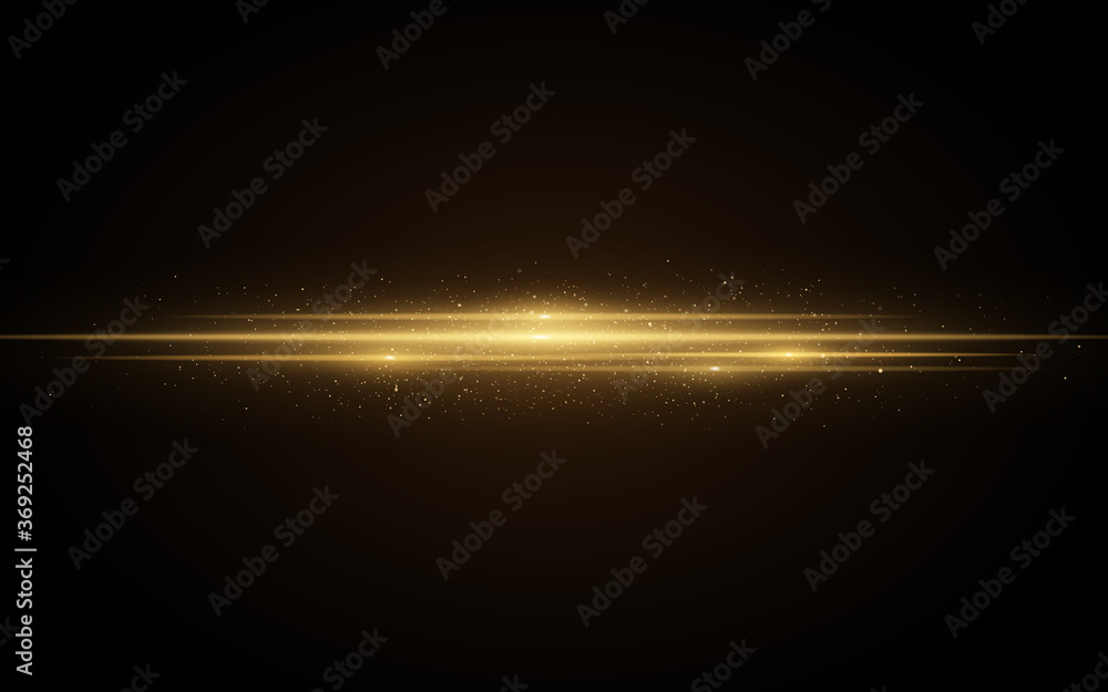 Poster light effect made of orange glowing neon lines. futuristic scanner effect with sparkles particles. s