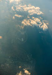 sunrise above the sky with morning scenic of cloudscapes 