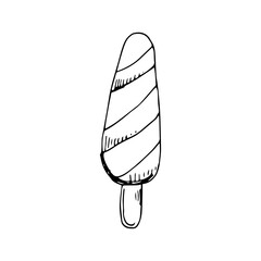 Ice cream hand drawn
